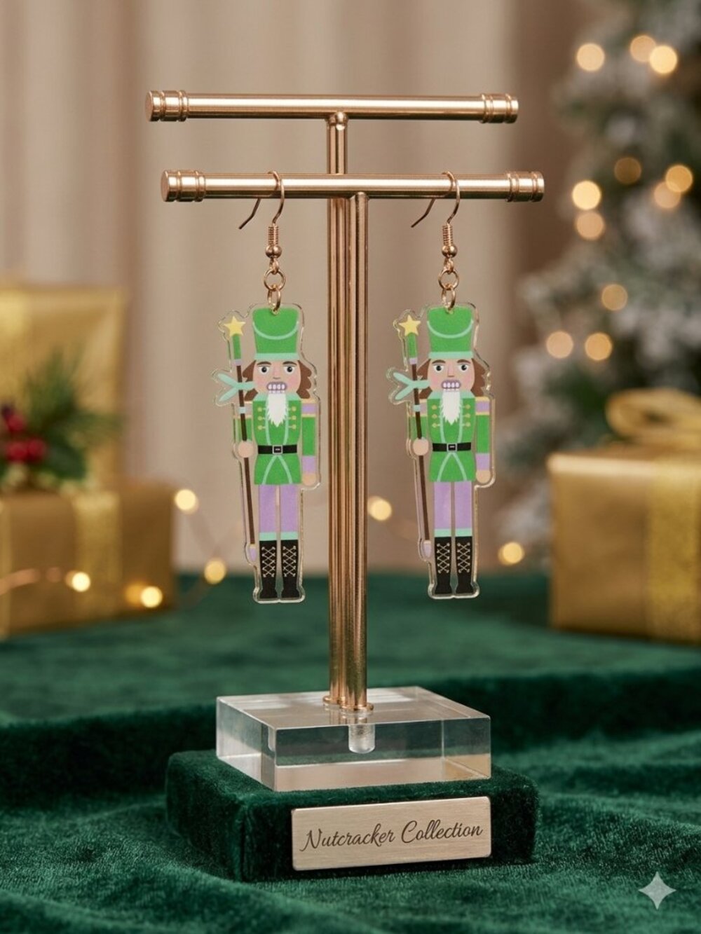 Nutcracker Christmas Earrings – Festive Holiday Accessory